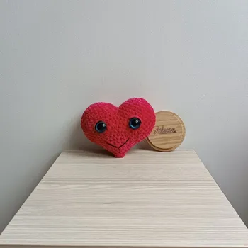 plyšák Srdce Růžová