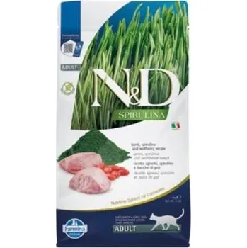 Krmivo pro kočku N&D SPIRULINA CAT Adult Lamb & Wolfberry 1,5kg + CashBack 43 Kč