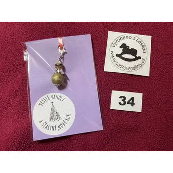 HandMade by NiJa + VeJa Přívěšek - Vánoční andílek pro štěstí/ radost č.34-38