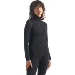 Dámské merino tričko s dlouhým rukávem ICEBREAKER Wmns 260 Tech LS Half Zip, Black velikost: L