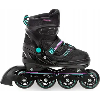 Kolečkové brusle Raven Drill mint/pink dětské kolečkové brusle EU 34-37 + DÁREK