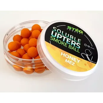Boilies Soluble Upters Smoke Ball Honey 30g – rozpustné medové kouřové nástrahy 12mm