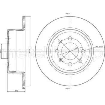 Brzdový kotouč Brzdový kotouč CIFAM 800-606C