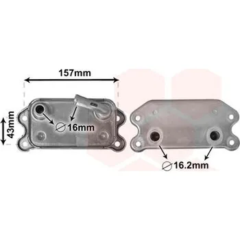 Chladič motoru Olejový chladič, motorový olej VAN WEZEL 59003169