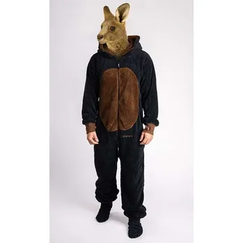 Dámský overall Dupačky teddy černý medvěd L - černá