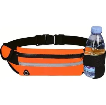 Ledvinka Běžecká sportovní ledvinka vodotěsná na mobil | pouzdro s páskem - oranžový