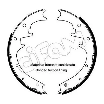 Auto-moto Sada brzdových čelistí CIFAM 153-352