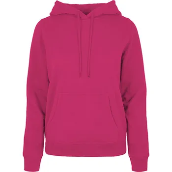 Dámská mikina Build Your Brand Dámská mikina s kapucí Built your Brand Basic Ibišek růžový XL