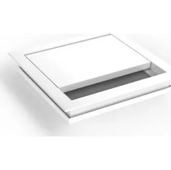 Průchodka kabelů Geco do stolu hranatá šířka 100 mm - bílá