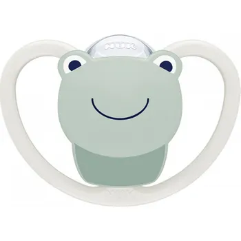 dudlíky NUK Silikonové šidítko Space 0-6 m Žabka