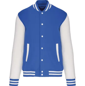 Dámská mikina Kariban Unisex mikina Kariban Teddy Bílá a modrá 3XL