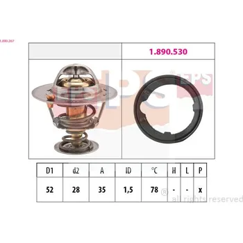 Chladič motoru Termostat, chladivo EPS 1.880.267