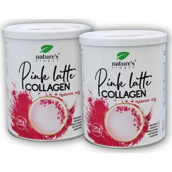 Kloubní výživa Nature´s Finest 2x Pink Latte Collagen Hyaluronic Acid 125g