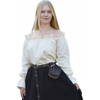 Replika zbraně Battle Merchant Středověká halenka Carmen, přírodní