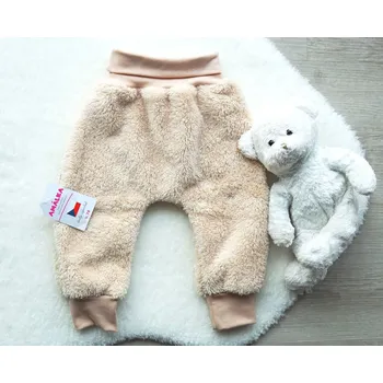 AMÁLKA Chlupaté kalhoty, oříškové Velikost: 74