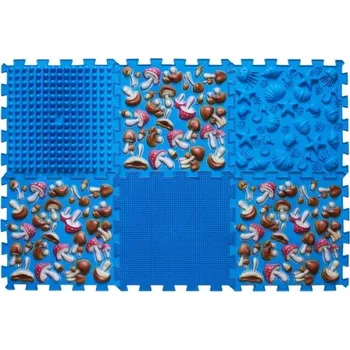 Puzzle Ortek Masážní ortopedická podložka Puzzle "Mix" 6 prvků Modrá houba