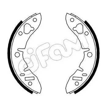 Brzdová čelist Sada brzdových čelistí CIFAM 153-004