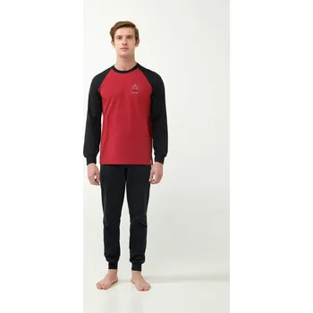 Pánské pyžamo Vamp - Pánské pohodlné pyžamo 21674 - Vamp red chilli pepper L