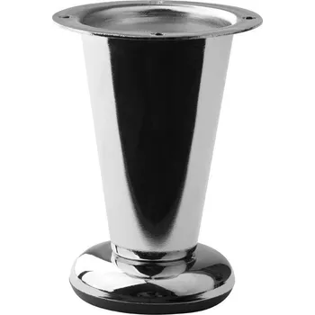 Nábytkové kování Stabilit Nábytková noha, ø 60/70 × 100 mm, ocel, chrom, 50 kg 50040