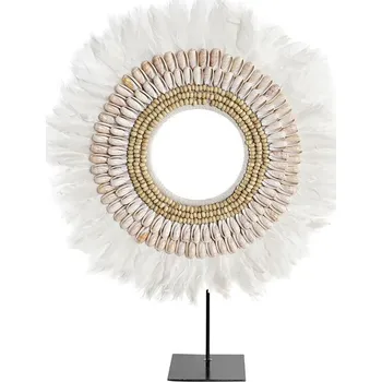 Vánoční dekorace Dekorace na stůl DKD Home Decor Železo Pírko (50 x 12,5 x 59 cm)