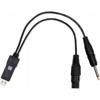 Audio kabel Proline USB - Jack, XLR audio převodník