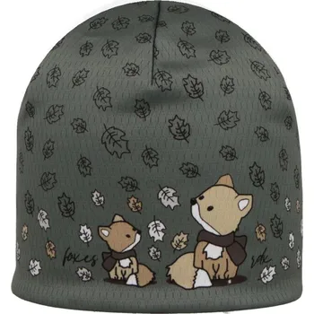 Kojenecké oblečení RDX Dívčí funkční čepice s fleesem Picowinter Liška Zelená Vel. 4