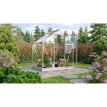 Skleník skleník VITAVIA TRITON 2500 čiré sklo 3 mm stříbrný LG3650