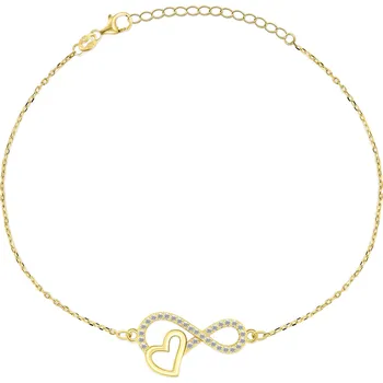 Náramek Brilio Silver Půvabný pozlacený náramek se zirkony BRC43Y + 2 měsíce na vrácení zboží