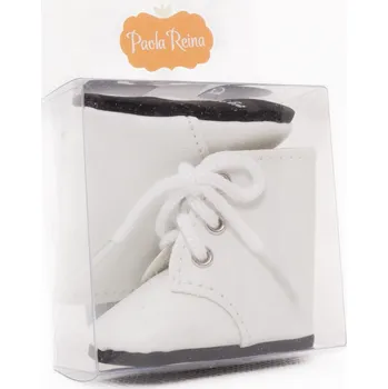 Doplněk pro panenku Botičky pro panenku Paola Reina a Minikane 32 cm - White Boots