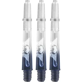 Příslušenství pro šipky Násadky na šipky Bull&#039;s X-Ray, černo-průhledné, dlouhé, 48mm