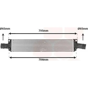 Turbodmychadlo chladič turba VAN WEZEL 03014709
