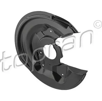 Brzdový kotouč Ochranný plech proti rozstřikování, brzdový kotouč TOPRAN 117 962