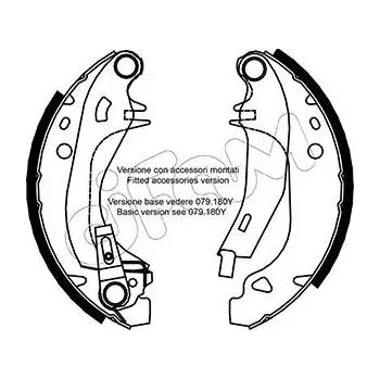 Brzdová čelist Sada brzdových čelistí CIFAM 153-329Y