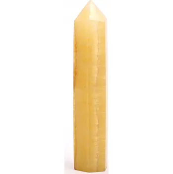 Drahý kámen Magieprirody.cz Obelisk Fluorit žlutý špice 88 g - 10 cm #C468