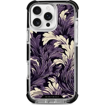 Pouzdro na mobilní telefon Odolný obal Mobiwear MagSafe Elite Bumper - Apple iPhone 16 Pro Max - DA46D Fialové rostliny (Odolný kryt, pouzdro, obal Mobiwear Elite Bumper na mobil Apple iPhone 16 Pro Max - DA46D Fialové rostliny, materiál Plast + TPU silikon + kov - zesílená ochrana