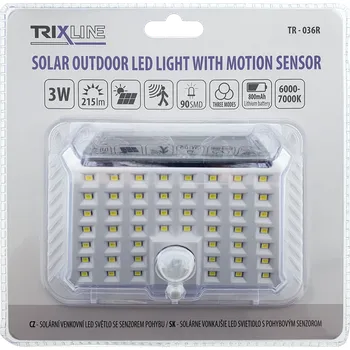 Venkovní osvětlení TR-036R Solární venkovní LED svítidlo 3W COB Trixline