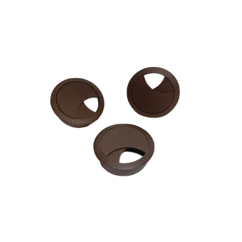 Nábytkové kování Kabelová průchodka 60mm, zaklapávací-hnědá 07 (G13)