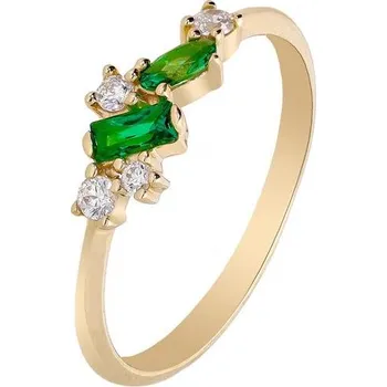 Prsten Zlaton Prsten žluté zlato se zeleným kamenem vel. 54 1.5g 000920310234