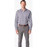 Pánská elegantní košile CityZen BEND slim fit bílá/fialová 43