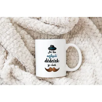 Hrnek pro dědečka Jsi ten nejlepší dědeček ze všech - Růžová