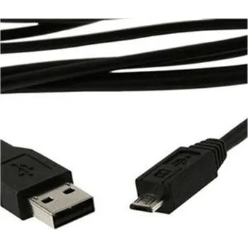 Kabel USB 2.0 A/B micro 0,5m černý