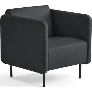 Pohovka Křeslo CLEAR, syntetická kůže, antracitově šedá