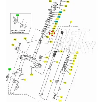 Yamaha Ložisko krku řízení - spodní 933999994200