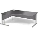 Psací stůl FLEXUS, levý, 1800x1200 mm, šedá