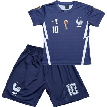 Fotbal Numberoplus Dětský fotbalový dres Komplet Francie EURO 2024 - Kylian Mbappé MP10 Cup Velikost: 13 let (vel.152)