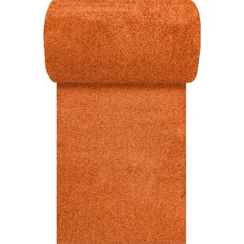 Koberec Běhoun koberec PORTOFINO oranžový Jednobarevný 1cm až 1,9cm PORTOFINO 30/30/80 80 Oranžová