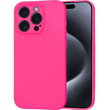 Pouzdro na mobilní telefon Kryt iPhone 15 Pro Techsuit SoftFlex - hot pink