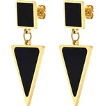 Dámské Ocelové puzetové visací náušnice trojúhelníkové Impress Jewelry ED-634
