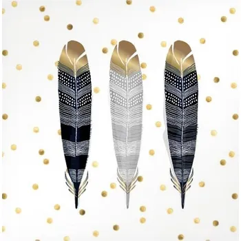 Papírový ubrousek MFP Paper s.r.o. Papírové ubrousky pírka a puntíky 33x33 2011014 20 ks