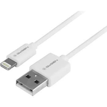 Kabel GoGEN USB / lightning, 2m - bílý